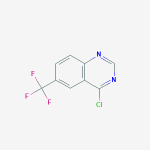 molecular formula C9H4ClF3N2 B103310 4-Chloro-6-(trifluoromethyl)quinazoline CAS No. 16499-64-2