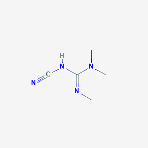 molecular formula C5H10N4 B103313 N,N,N'-Trimethyl-1-cyanoguanidine CAS No. 17686-53-2