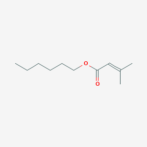 molecular formula C11H20O2 B103325 Hexyl 3-methyl-2-butenoate CAS No. 17627-41-7