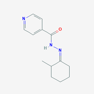 molecular formula C13H17N3O B103336 N-[(Z)-(2-methylcyclohexylidene)amino]pyridine-4-carboxamide CAS No. 15885-63-9