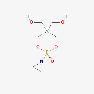 molecular formula C7H14NO5P B103367 1-Aziridinyl phosphonic acid cyclic diester with pentaerithritol CAS No. 18722-72-0