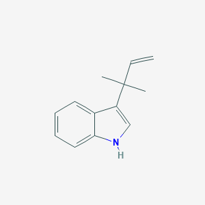 molecular formula C13H15N B103369 3-(2-methylbut-3-en-2-yl)-1H-indole CAS No. 17771-42-5