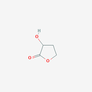 molecular formula C4H6O3 B103373 3-Hydroxydihydrofuran-2(3H)-one CAS No. 19444-84-9