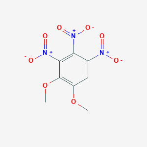 molecular formula C8H7N3O8 B103376 Benzene, 1,2-dimethoxy-3,4,5-trinitro- CAS No. 17418-07-4