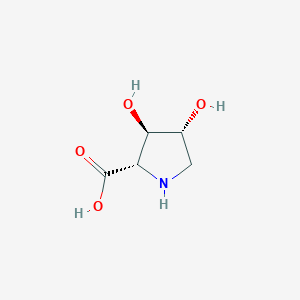 molecular formula C5H9NO4 B010338 (2S,3R,4R)-3,4-dihydroxypyrrolidine-2-carboxylic acid CAS No. 103366-25-2