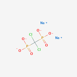 molecular formula CH4Cl2O6P0.2Na B001034 Clodronate disodium CAS No. 22560-50-5