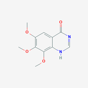 molecular formula C11H12N2O4 B103401 6,7,8-trimethoxyquinazolin-4(3H)-one CAS No. 16064-19-0