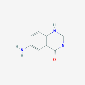 molecular formula C8H7N3O B103404 6-Amino-3H-quinazolin-4-one CAS No. 17329-31-6