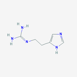 molecular formula C6H11N5 B103419 2-[2-(1H-imidazol-5-yl)ethyl]guanidine CAS No. 18431-51-1