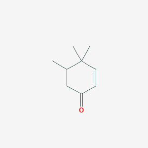 molecular formula C9H14O B103420 4,4,5-Trimethyl-2-cyclohexen-1-one CAS No. 17429-29-7
