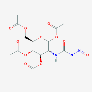 molecular formula C16H23N3O11 B103421 Streptozotocin tetraacetate CAS No. 18977-95-2