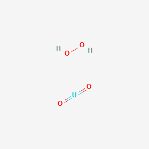 molecular formula H2O4U B103422 二氧铀；过氧化氢 CAS No. 19525-15-6