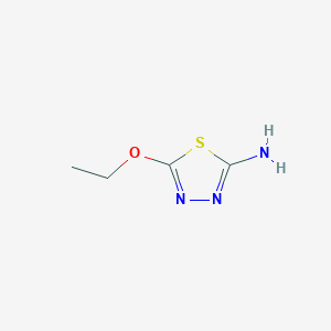 molecular formula C4H7N3OS B103424 5-Ethoxy-1,3,4-thiadiazol-2-amine CAS No. 16784-23-9