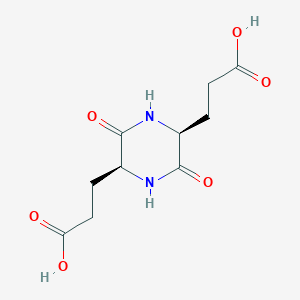 molecular formula C10H14N2O6 B103428 Cyclo(-glu-glu) CAS No. 16691-00-2