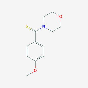 molecular formula C12H15NO2S B103429 (4-Methoxyphenyl)-morpholin-4-ylmethanethione CAS No. 6392-01-4