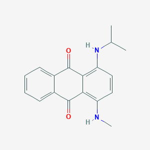 molecular formula C18H18N2O2 B103476 1-(Methylamino)-4-((1-methylethyl)amino)anthraquinone CAS No. 15403-56-2
