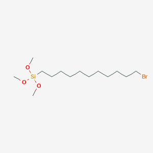 molecular formula C14H31BrO3Si B103482 11-Bromoundecyltrimethoxysilane CAS No. 17947-99-8
