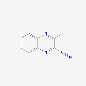 molecular formula C10H7N3 B103492 3-Methylquinoxaline-2-carbonitrile CAS No. 17357-88-9