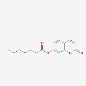 molecular formula C17H20O4 B103498 4-Methylumbelliferyl heptanoate CAS No. 18319-92-1