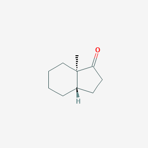 molecular formula C10H16O B103503 (3aS,7aR)-7a-methyl-3,3a,4,5,6,7-hexahydro-2H-inden-1-one CAS No. 17428-83-0