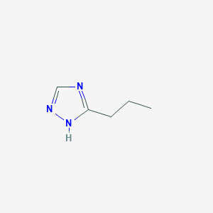 molecular formula C5H9N3 B010354 s-Triazole, 3-propyl- CAS No. 19932-60-6