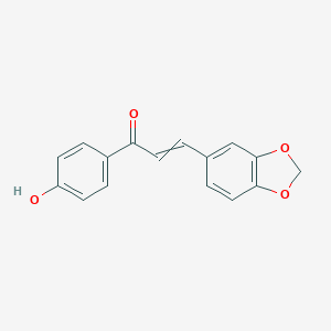 molecular formula C16H12O4 B103540 3-(1,3-Benzodioxol-5-yl)-1-(4-hydroxyphenyl)-2-propen-1-one CAS No. 19152-39-7