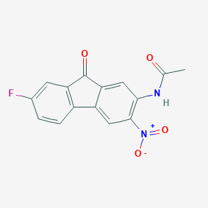 molecular formula C15H9FN2O4 B103544 N-(7-Fluoro-3-nitro-9-oxo-9H-fluoren-2-YL)acetamide CAS No. 16233-04-8