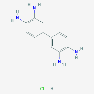 molecular formula C12H15ClN4 B103545 (1,1'-Biphenyl)-3,3',4,4'-tetramine hydrochloride CAS No. 19010-26-5