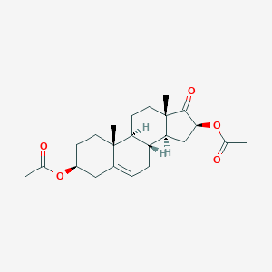 molecular formula C23H32O5 B103550 Androst-5-en-17-one, 3,16-bis(acetyloxy)-, (3beta,16beta)- CAS No. 16597-57-2