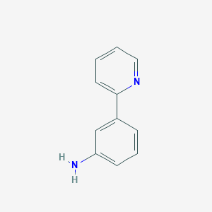 molecular formula C11H10N2 B103558 3-(2-吡啶基)苯胺 CAS No. 15889-32-4