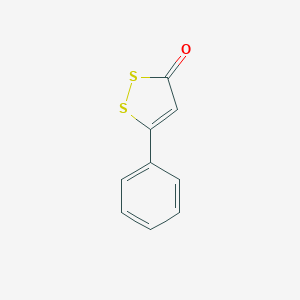 molecular formula C9H6OS2 B103561 3H-1,2-Dithiol-3-one, 5-phenyl- CAS No. 827-42-9