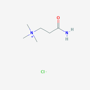 molecular formula C6H15ClN2O B103563 Propionamide, 3-(trimethylammonio)-, chloride CAS No. 19174-30-2