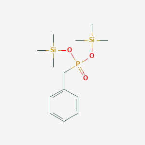 molecular formula C13H25O3PSi2 B103568 [Benzyl(trimethylsilyloxy)phosphoryl]oxy-trimethylsilane CAS No. 18406-56-9