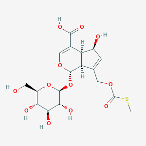 molecular formula C18H24O12S B103569 Paederosidic acid 