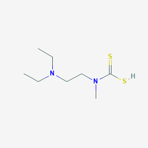 molecular formula C8H18N2S2 B103571 Carbamic acid, N-(2-(diethylamino)ethyl)dithio-N-methyl- CAS No. 19022-73-2