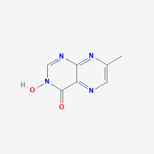 molecular formula C7H6N4O2 B103573 3-Hydroxy-7-methylpteridin-4-one CAS No. 18106-60-0