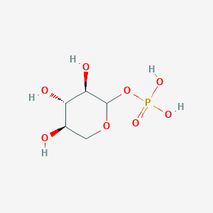 molecular formula C5H11O8P B103576 [(3R,4S,5R)-3,4,5-trihydroxyoxan-2-yl] dihydrogen phosphate CAS No. 15892-22-5