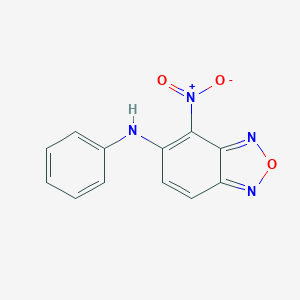 molecular formula C12H8N4O3 B103578 4-Nitro-N-phenyl-2,1,3-benzoxadiazol-5-amine CAS No. 18378-16-0