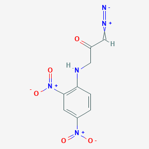 molecular formula C9H7N5O5 B103583 2,4-Dinitrophenylglycine diazoketone CAS No. 19016-60-5