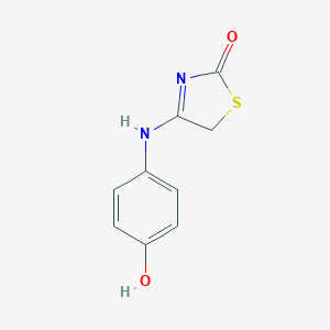 molecular formula C9H8N2O2S B103586 4-(4-hydroxyanilino)-5H-1,3-thiazol-2-one CAS No. 19387-61-2