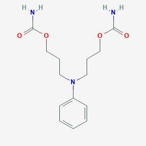 molecular formula C14H21N3O4 B103588 1-Propanol, 3,3'-(phenylimino)di-, dicarbamate (ester) CAS No. 19351-42-9