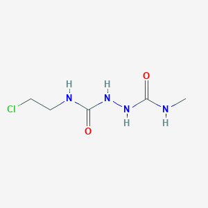 molecular formula C5H11ClN4O2 B103601 1-(2-Chloroethyl)-3-(methylcarbamoylamino)urea CAS No. 16813-41-5