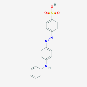 molecular formula C18H15N3O3S B103606 4-[[4-(Anilino)phenyl]azo]benzenesulphonic acid CAS No. 17040-79-8