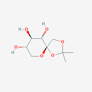 molecular formula C9H16O6 B103610 alpha-l-Sorbopyranose, 1,2-O-(1-methylethylidene)- CAS No. 18604-34-7