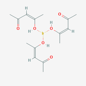 molecular formula C15H21IrO6-3 B103617 iridium;tris((Z)-4-oxopent-2-en-2-olate) CAS No. 15635-87-7