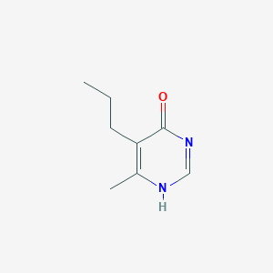 molecular formula C8H12N2O B010362 6-Methyl-5-propyl-4(1H)-pyrimidinone CAS No. 103980-68-3