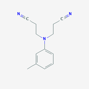 molecular formula C13H15N3 B103624 N,N-Dicyanoethyl-m-toluidine CAS No. 18934-20-8