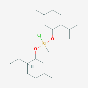 molecular formula C21H41ClO2Si B103629 Silane, chlorobis(p-menth-3-yloxy)methyl- CAS No. 17202-01-6