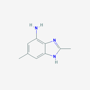 molecular formula C9H11N3 B103630 2,5-Dimethyl-1H-benzo[d]imidazol-7-amine CAS No. 19364-67-1