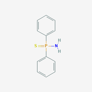 molecular formula C12H12NPS B103632 [Amino(phenyl)phosphinothioyl]benzene CAS No. 17366-80-2